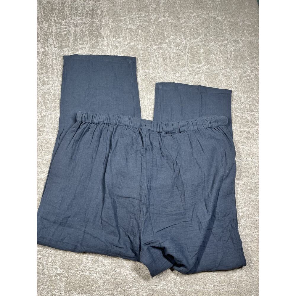 Quince 100% Organic Cotton Wide Leg Wiast Tie Pant NWT XL - Picture 8 of 8